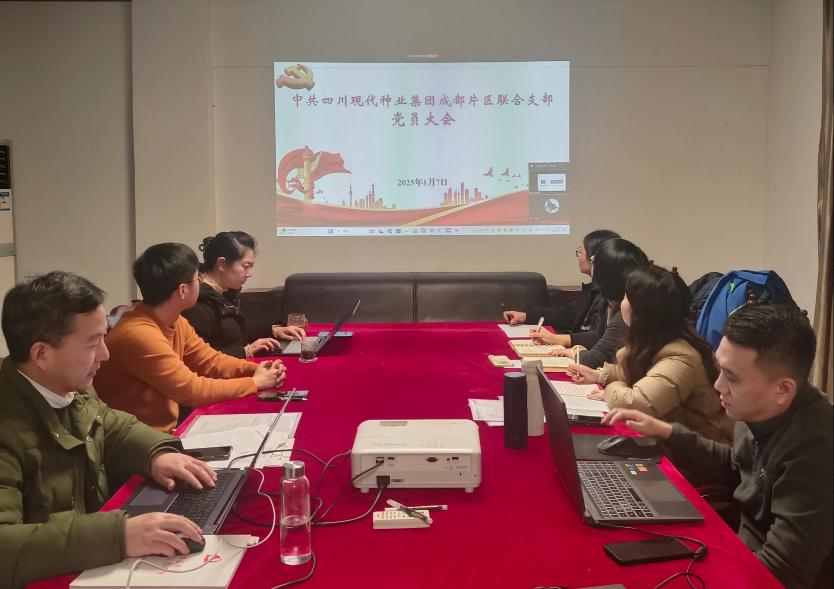 成都片区联合党支部组织召开党员大会